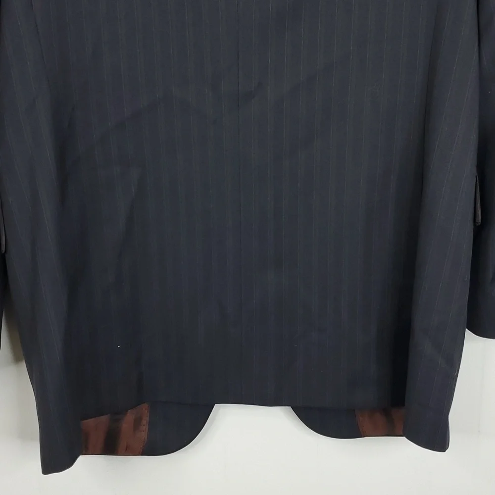 Banana Republic Modern Blazer Three Button Subtle Pinstripe Lined Mens 40R